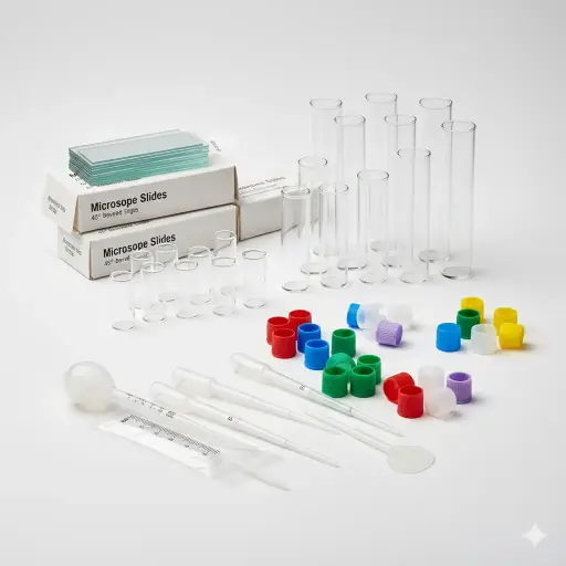 0.2mL 8-Strip Flat Caps, No Tubes, Optically-Clear for qPCR